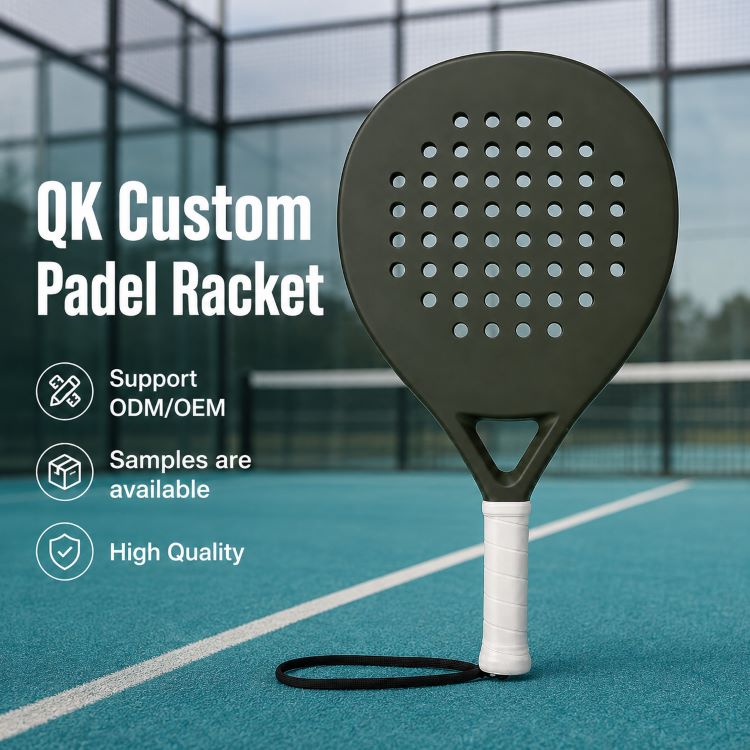 Carbon Fiber Round Padel Racket Pala